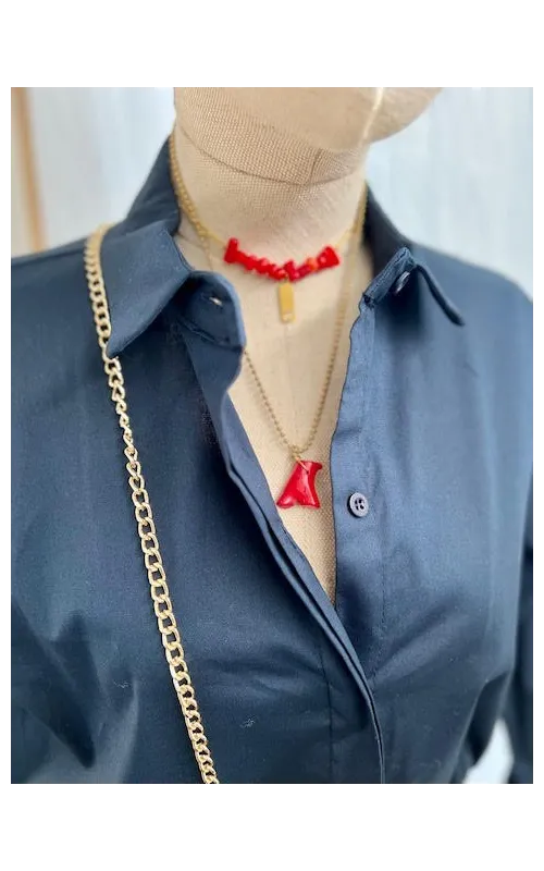 Gargantilla  Valeria Rojo