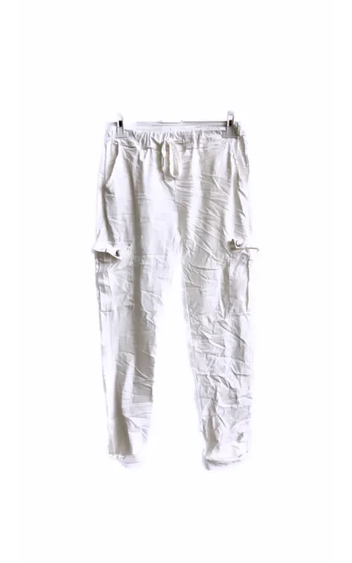 Pantalones Ideales Cargo Blancos