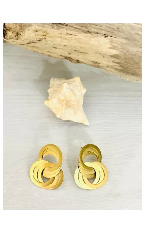 Pendientes  Acero Rayado 18