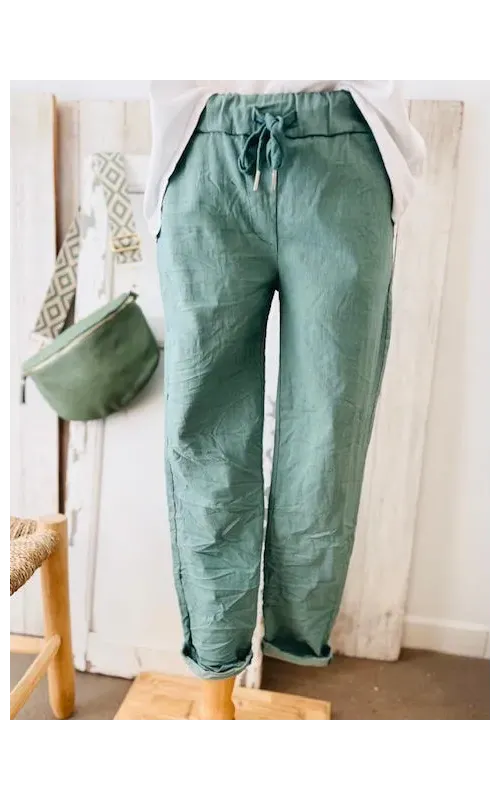 Pantalones Ideales Verde Agua