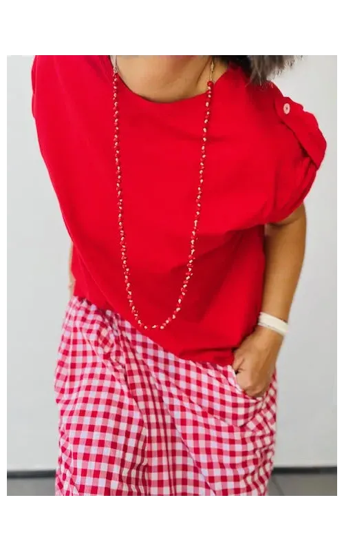 Collar Cristal Rojo