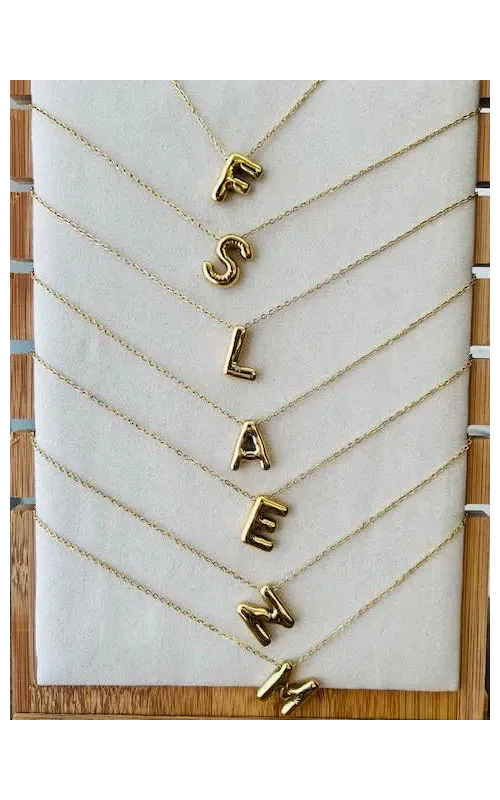 Gargantilla  Letras Bubble