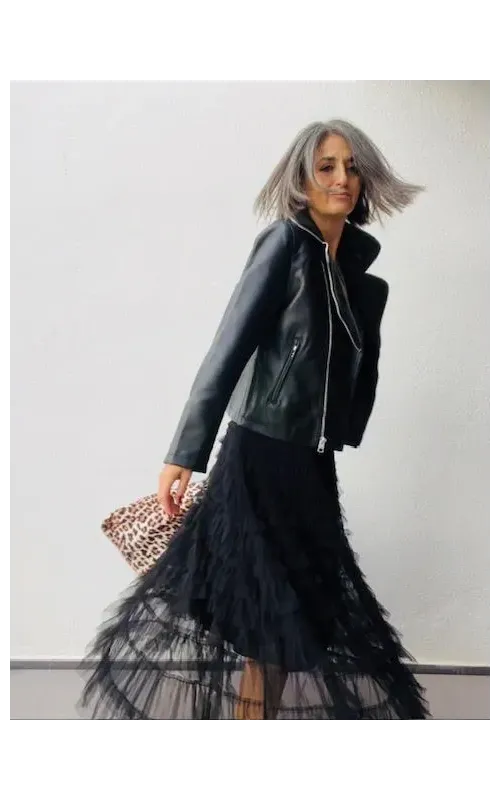 Falda Tul Negra