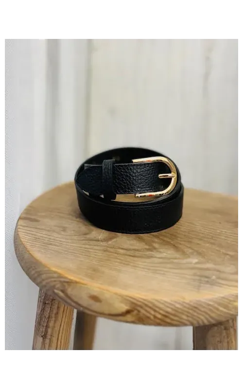 Cinturón Piel Negro