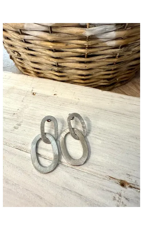 Pendientes  Acero Rayado 22