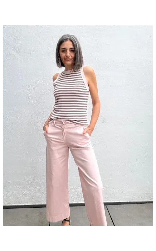 Pantalones Chino Rosa