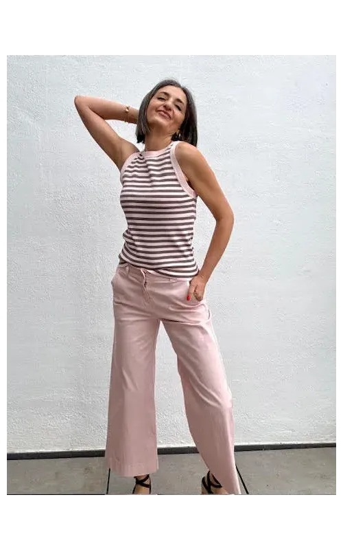 Pantalones Chino Rosa