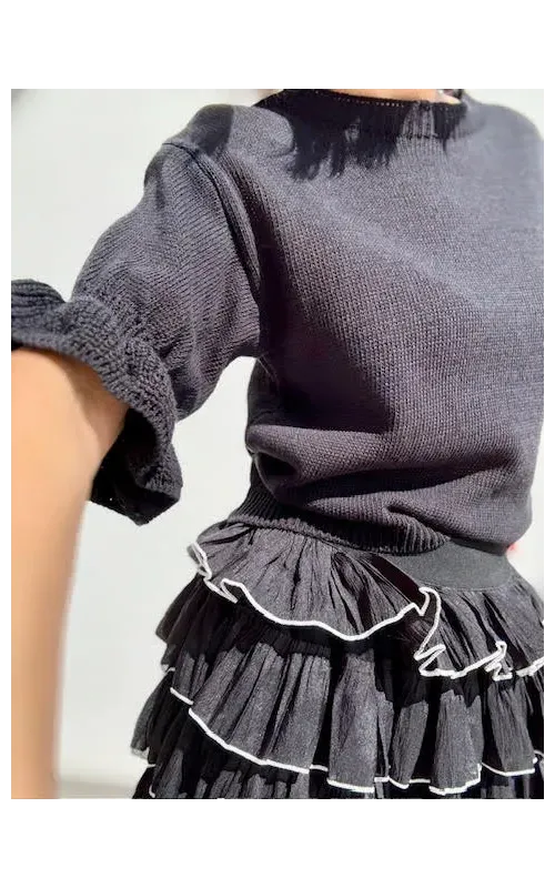 Falda Volantes Negro