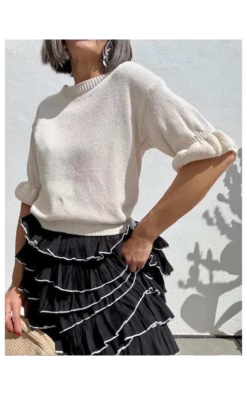 Falda Volantes Negro