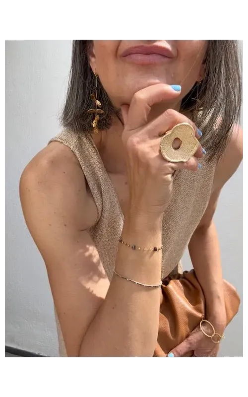 Pendientes  Acero Rayado 25