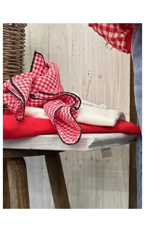 Pañuelo Vichy Rojo