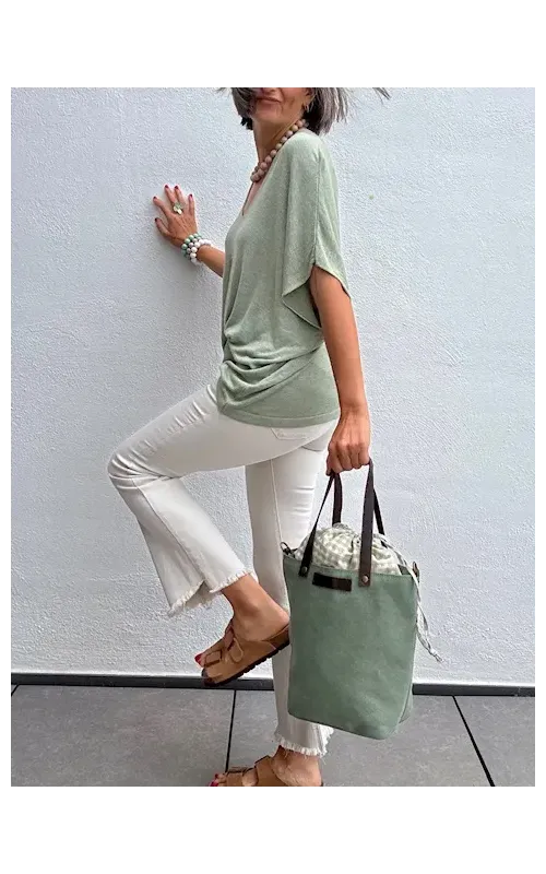 Pantalones Beige Flare Tobillero