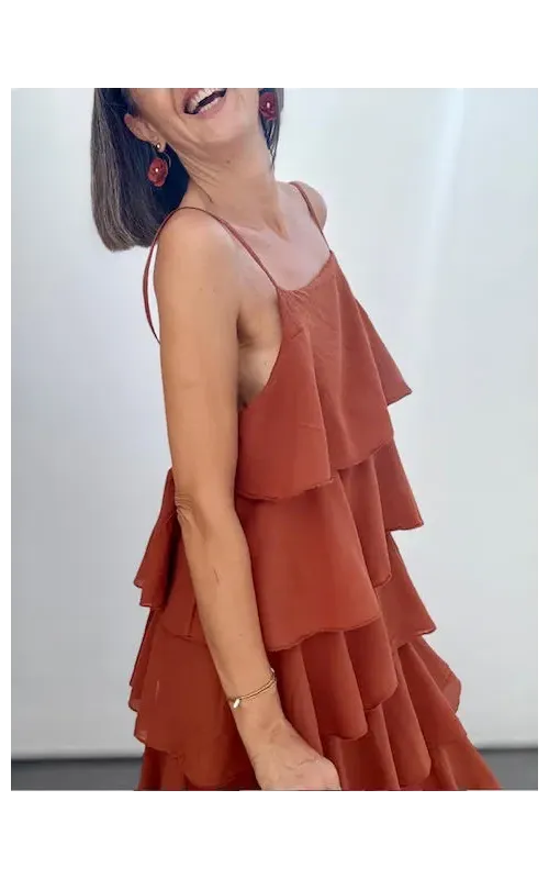 Vestido Volantes Caldera