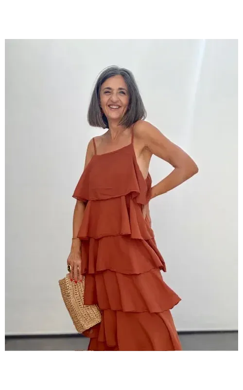 Vestido Volantes Caldera