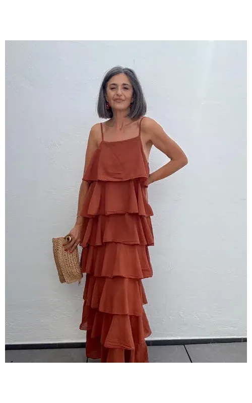 Vestido Volantes Caldera