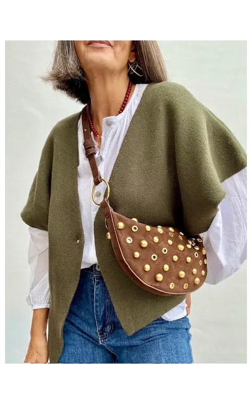 Bolso Hobo Tachas