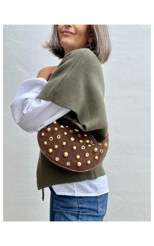 Bolso Hobo Tachas