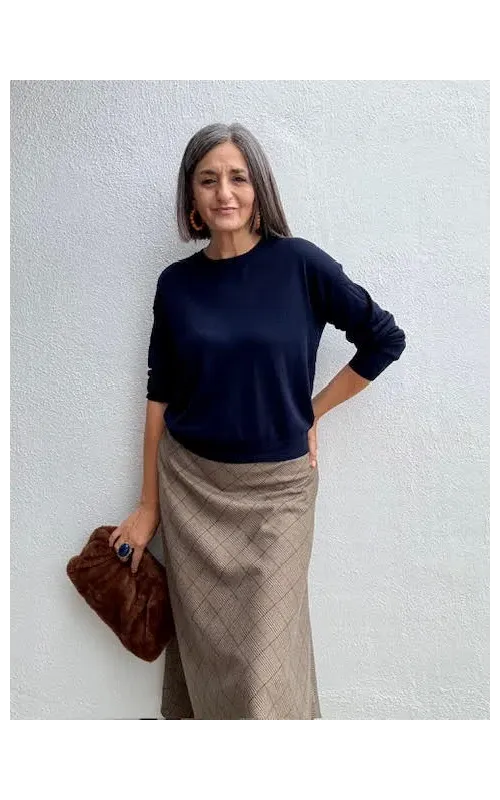 Bolso Clutch Peluche Marrón