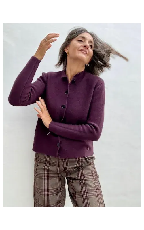 Chaqueta Rebeca Berenjena