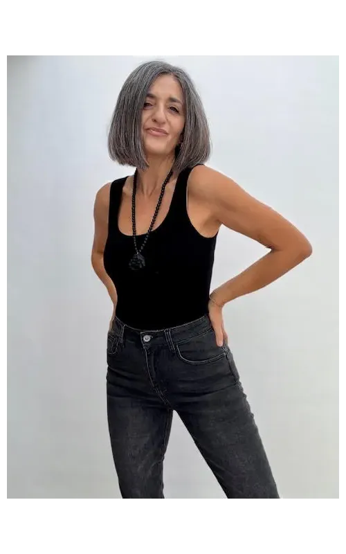 Top Canalé Invierno Negro