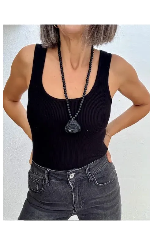 Top Canalé Invierno Negro