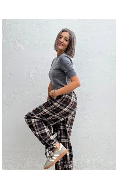Pantalones Cuadros Lazo
