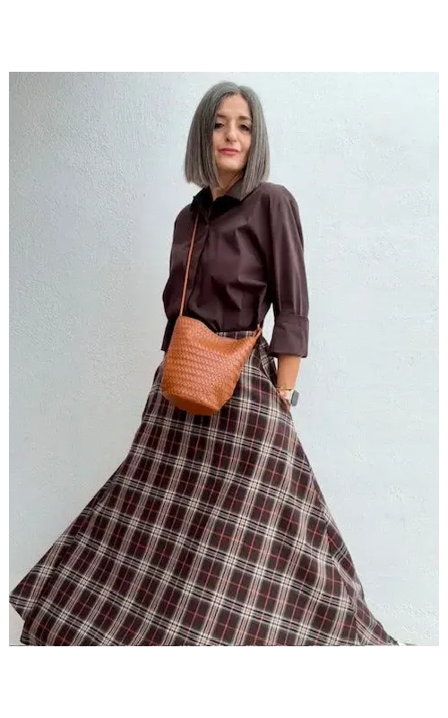 Camisa Helena Marrón Choco