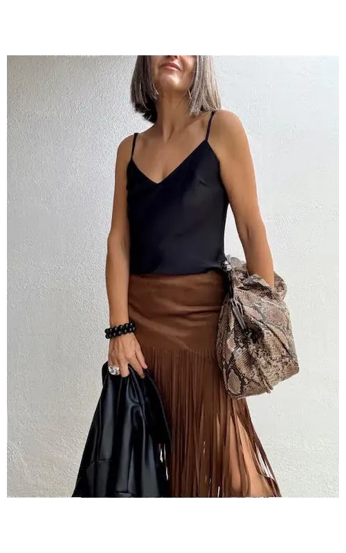 Falda Antelina Flecos
