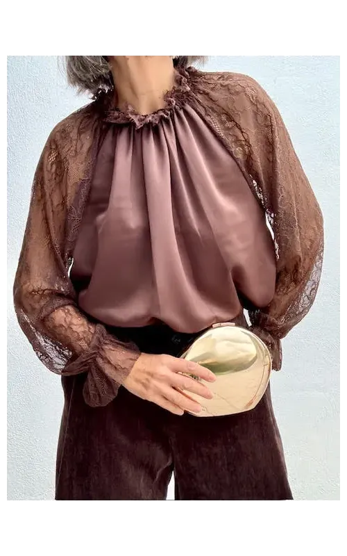 Blusa Olivia Marrón