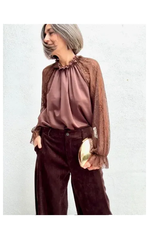 Blusa Olivia Marrón