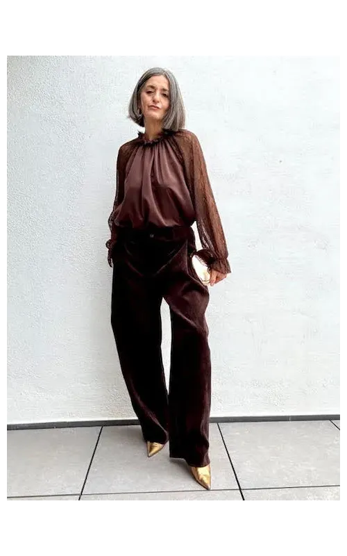 Blusa Olivia Marrón