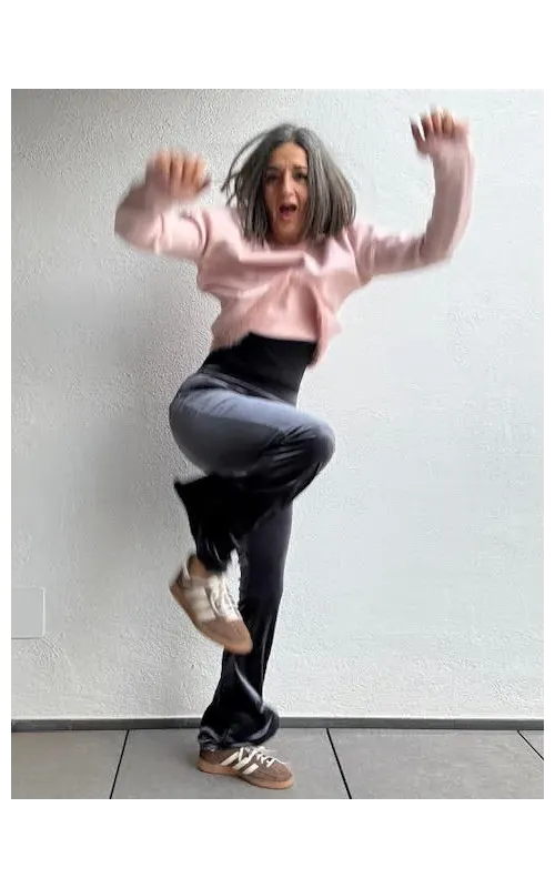 Pantalones Terciopelo Flare Gris