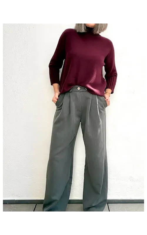 Pantalones Office Gris