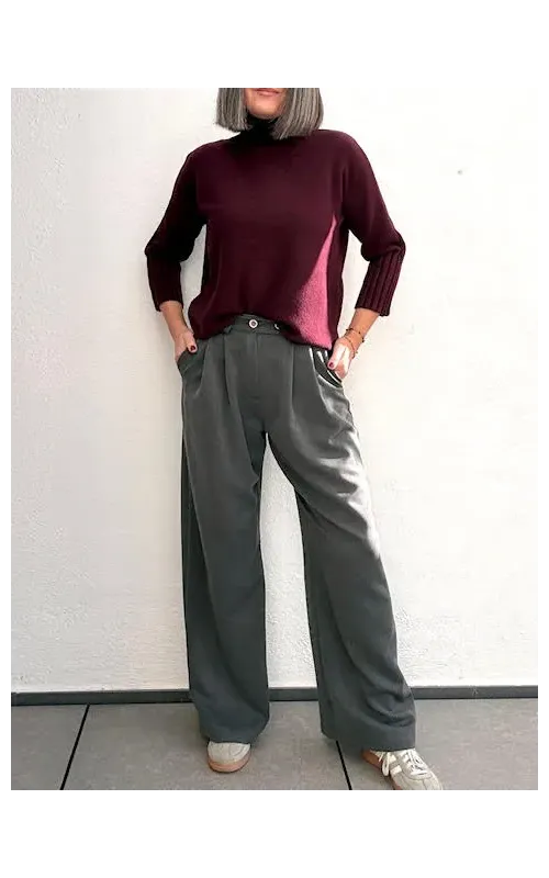 Pantalones Office Gris