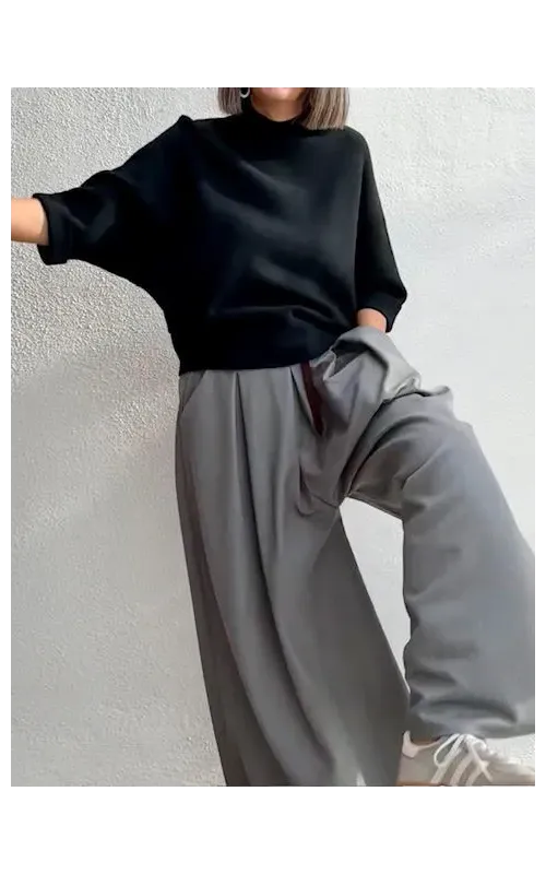 Pantalones Palazzo Gris