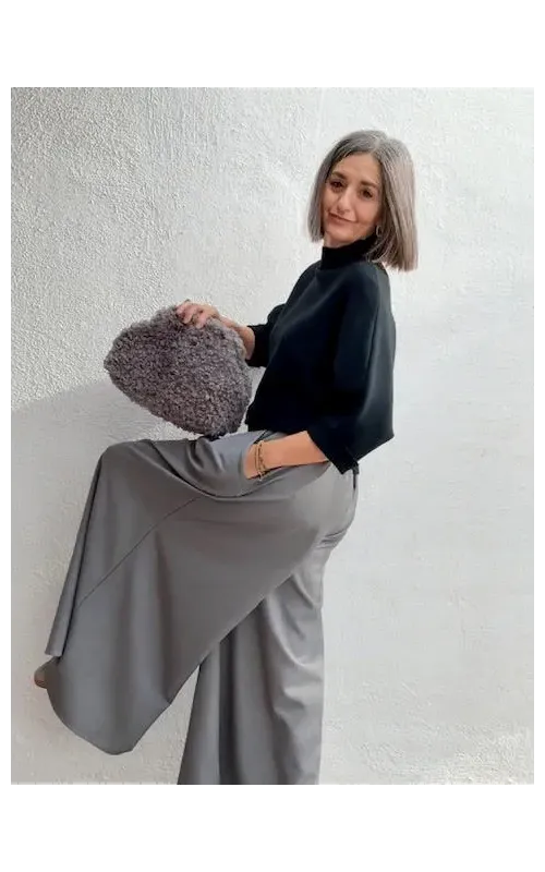 Pantalones Palazzo Gris