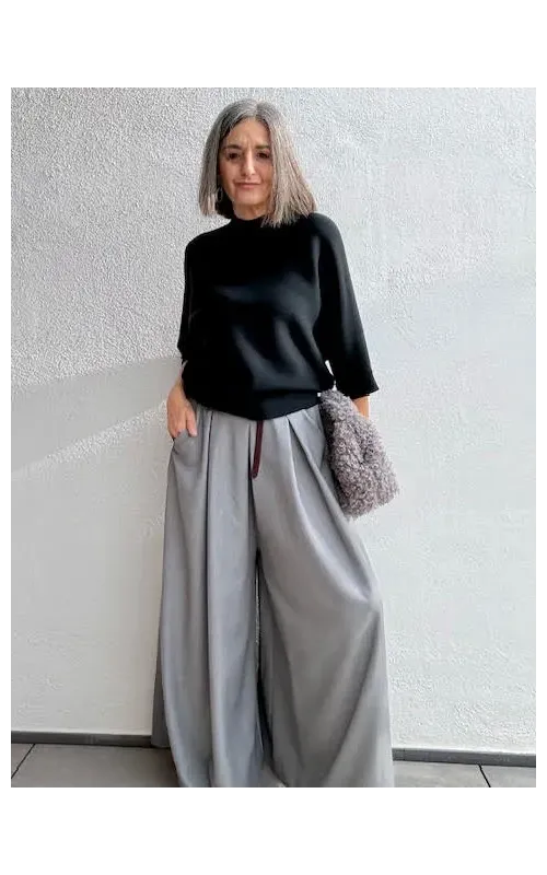 Pantalones Palazzo Gris