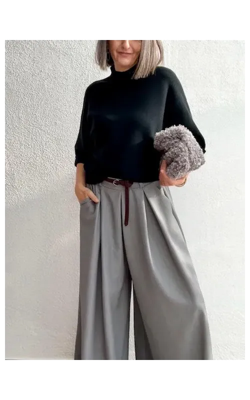 Pantalones Palazzo Gris