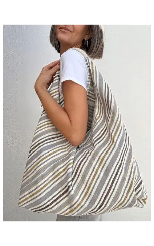 Bolso Shopper Rayas