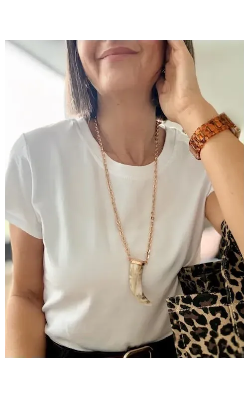 Collar Cuerno Dorado