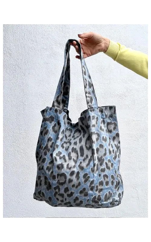 Bolsa Loneta Print Azul