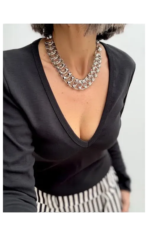 Gargantilla Red Plateada