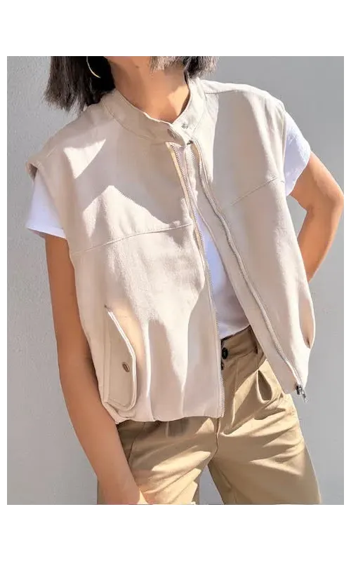 Chaleco Antelina Beige