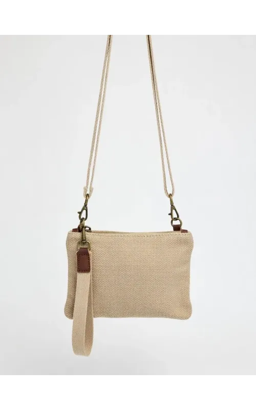 Bandolera Clutch Lino Natural