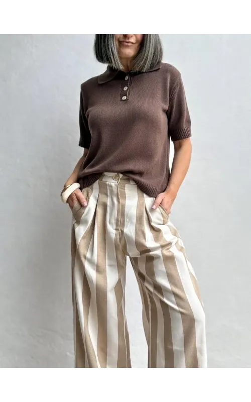 Polo Punto Marrón