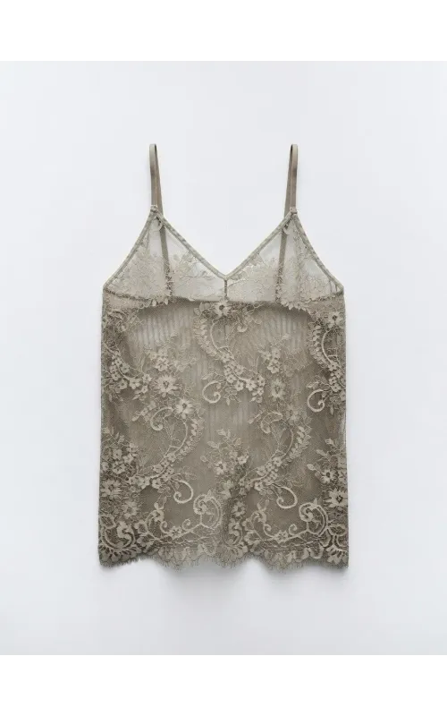Lencero en Blonda Taupe