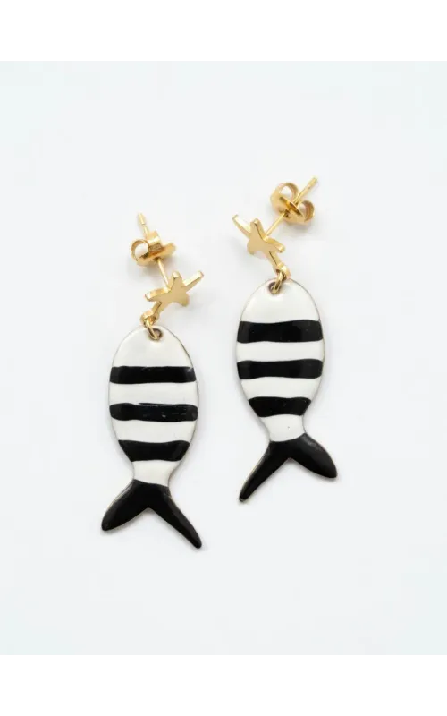 Pendientes  Pez Rayas