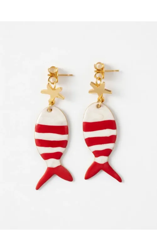 Pendientes  Pez Rayas