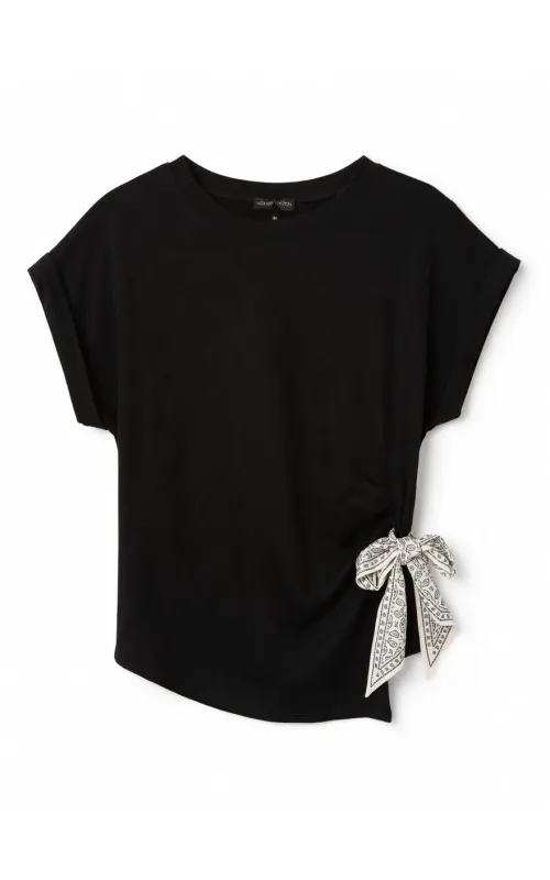 Camiseta Lazo Lateral Negra