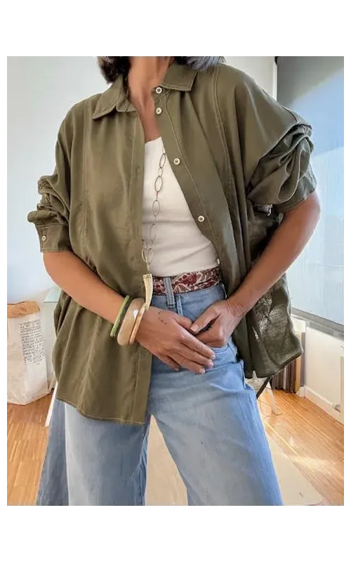 Blusa Oversize Ursula Kaki
